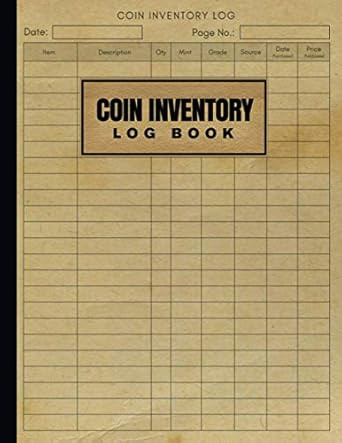 Coin Inventory Log Book