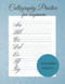 Calligraphy Practice For Beginners 120 Calligraphy Practice