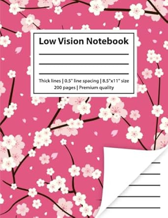 Low Vision Notebook
