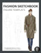 Fashion Sketchbook Figure Template