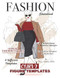Fashion Sketchbook with Curvy Figure Template