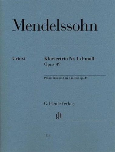 Piano Trio No 1 in D Minor Op 49 Set of Parts for Violin