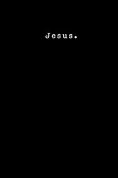 Jesus Christian Notebook/Journal Black and White Minimal 6x9