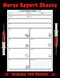 Nurse Report Sheet Notebook
