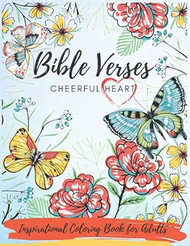 Bible Verses Cheerful Heart Coloring Book for Adults