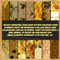Vintage Honeycomb Sunflower Pattern Scrapbook Paper