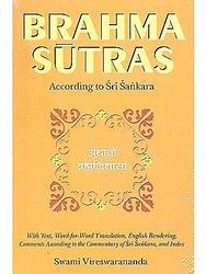 Brahma Sutras According to Sri Sankara With Text Word-For