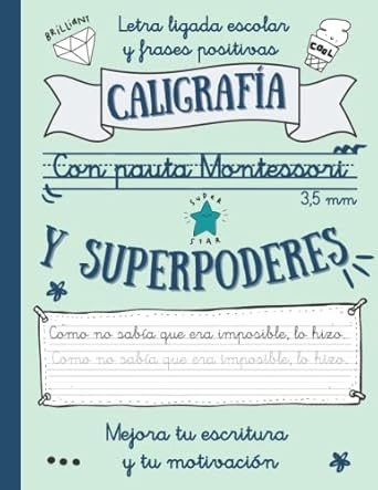 CALIGRAFiA CON PAUTA MONTESSORI 3.5 mm Y SUPERPODERES