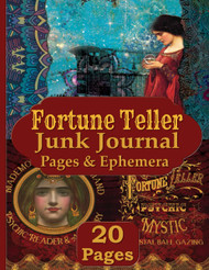 Fortune Teller Junk Journal Pages and Ephemera