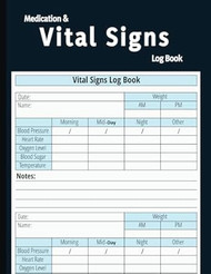 Medication & Vital Signs Log Book