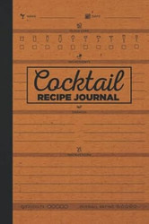 Blank Cocktail Recipe Journal