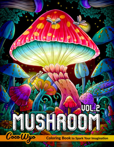 Mushroom Coloring Book Vol 2