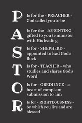 Pastor: Definition Notebook With 120 Lined Pages A Great