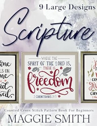 Counted Cross Stitch Pattern Book for Beginners | Scripture