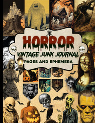 Horror Vintage Junk Journal Pages & Ephemera