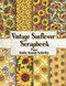 Vintage Sunflower Scrapbook Paper