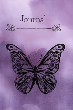 Butterfly Journal Purple Butterfly Notebook
