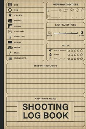 Shooting Log Book
