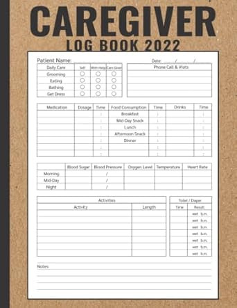 Caregiver Log Book 2022