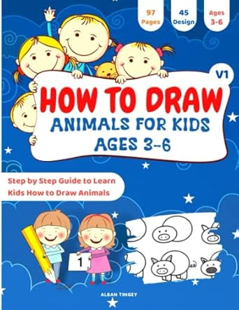 How to Draw Animals for Kids ages 3-6