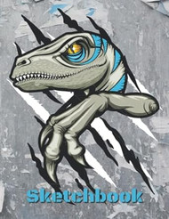 Sketchbook: Dinosaur Sketch Book T-Rex Reptile Sketchpad Dino