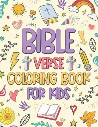 Bible verse coloring book for kids 8-12
