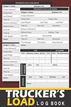 Trucker's Load Log Book