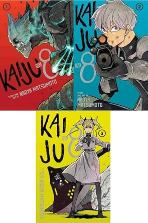 Kaiju No. 8 Manga Set Vol 1-3 by Naoya Matsumoto