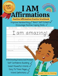 I AM Affirmations for Kids Handwriting Practice book for