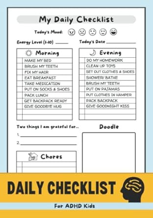 Daily Checklist for ADHD Kids