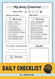 Daily Checklist for ADHD Kids