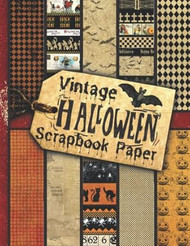 Vintage Halloween Scrapbook Paper