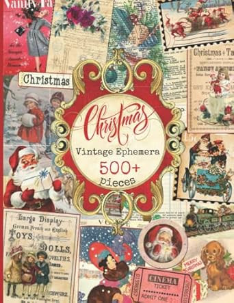 Vintage Christmas Ephemera Book