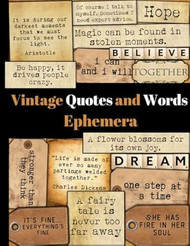 Vintage Quotes and Words Ephemera