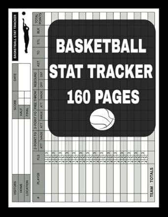 Basketball Stat Tracker Player Log Book