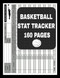 Basketball Stat Tracker Player Log Book