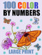 100 Large Print Color By Number Coloring Book
