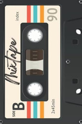 Mixtape Notebook Retro Mixtape Journal Diary Planner I Love