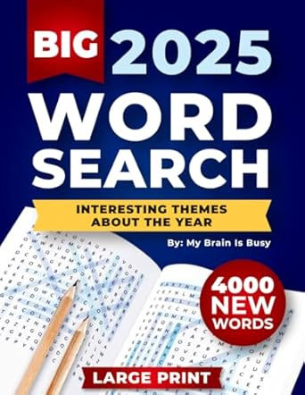 BIG 4000 New Words Word Search for Adults