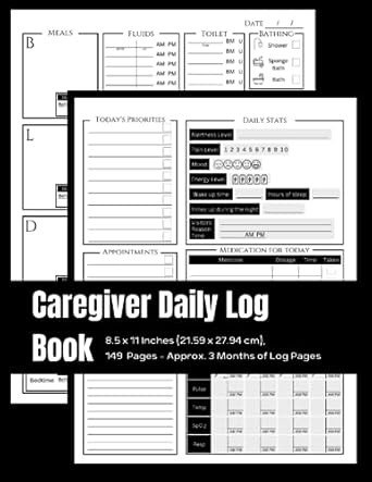 Caregiver Daily Log Book