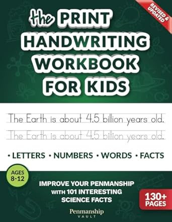 The Print Handwriting Workbook for Kids