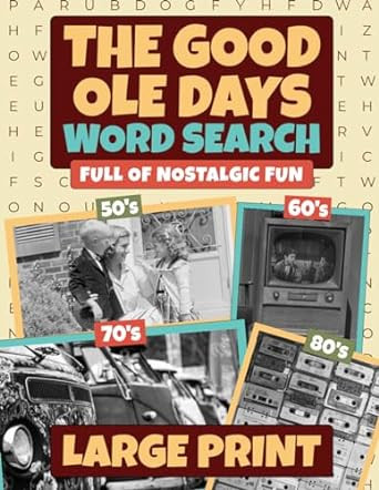 The Good Ole Days Word Search