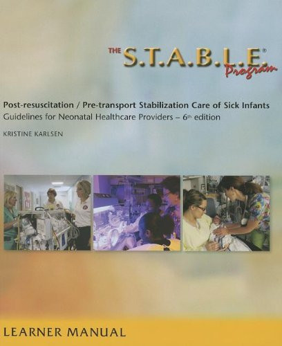 S.T.A.B.L.E Program Learner/ Provider Manual