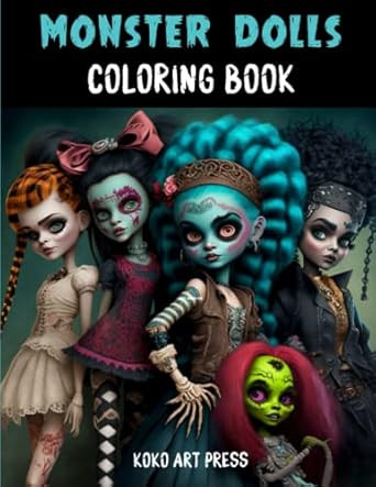 Monster Dolls Coloring Book