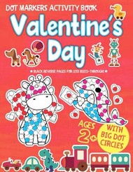Happy Valentine's Day Dot Markers Coloring Book for Kids