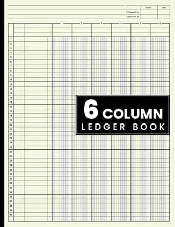 6 Column Ledger Book