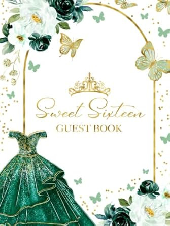 Sweet Sixteen Guest Book: Sweet 16 Birthday Party Guest