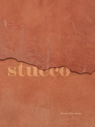 Terracotta Stucco Decorative Books for Coffee Table Display