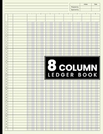 8 Column Ledger Book