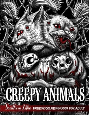 Creepy Animals Coloring Book